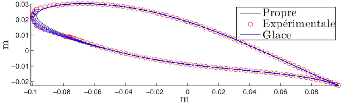 Figure 4.3 Bord d’attaque de la section P 1