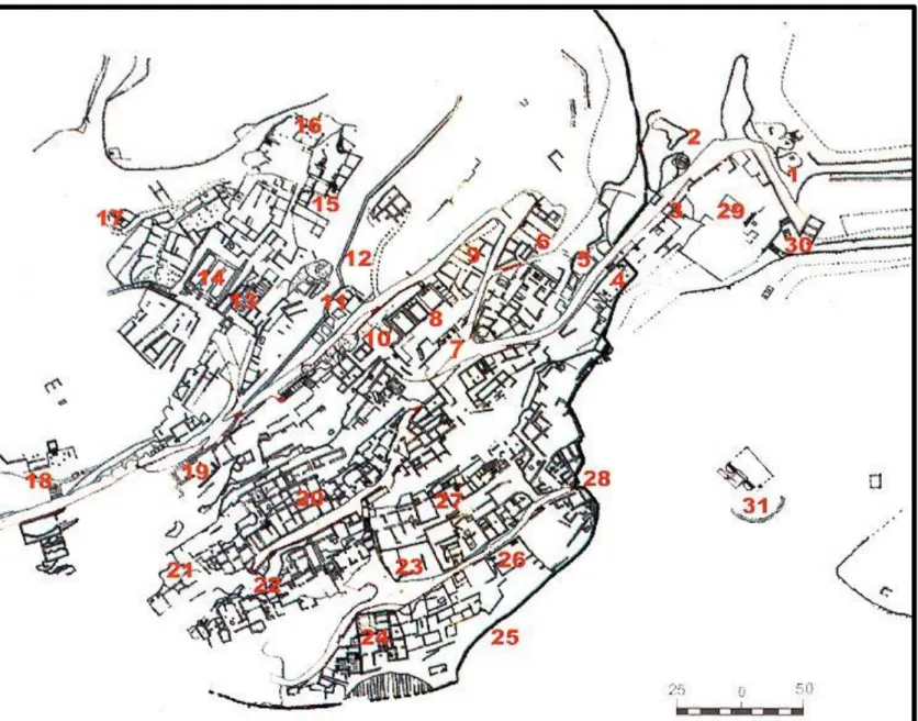 Figure 53: Castellum Tidditanorum plan du site                source : http://www.constantine-hier-aujourdhui.fr 