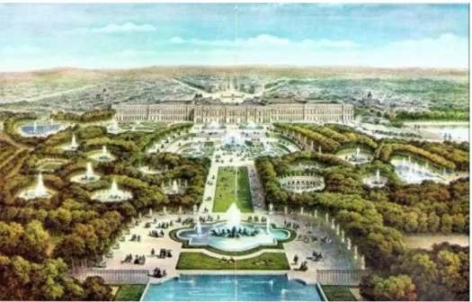 Fig 7: Les jardins de Versailles 