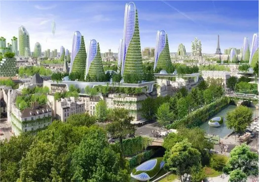 Fig. 27 : Ville verte, Paris, une capitale super verte en 2050. 