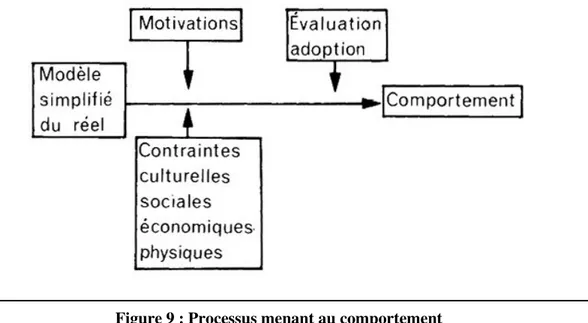 Figure 9 : Processus menant au comportement 