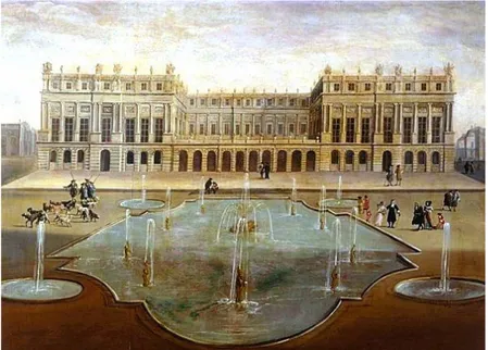 Figure 25: Palais d’une forme résidentielle collective. Le palais de Versailles ; vue d’ensemble 