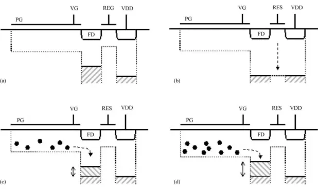 Figure 2-11  Operation of the filter-less fluorescence sensor [31]. Reprinted with permission from Elsevier