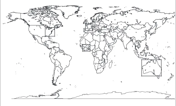 Fig. 4. Areas of study.Table 1