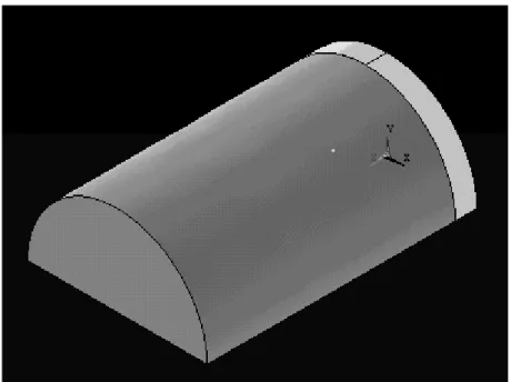 Figure 8. Géométrie du stator pour la simulation (1/8 ième) 