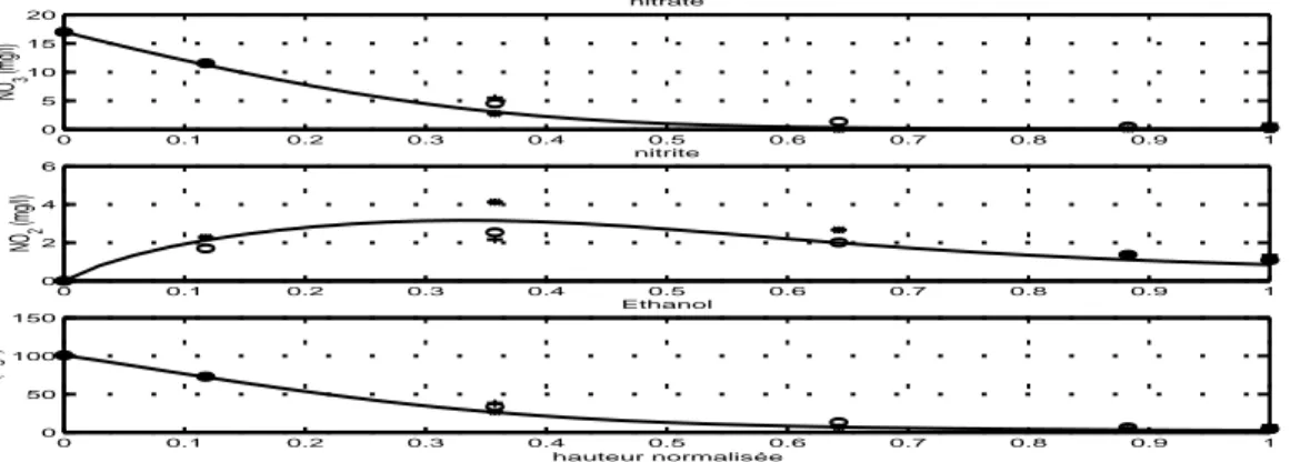 Fig. III.2  Etat d'équilibre du bioltre selon la méthode de rédution ( : 32