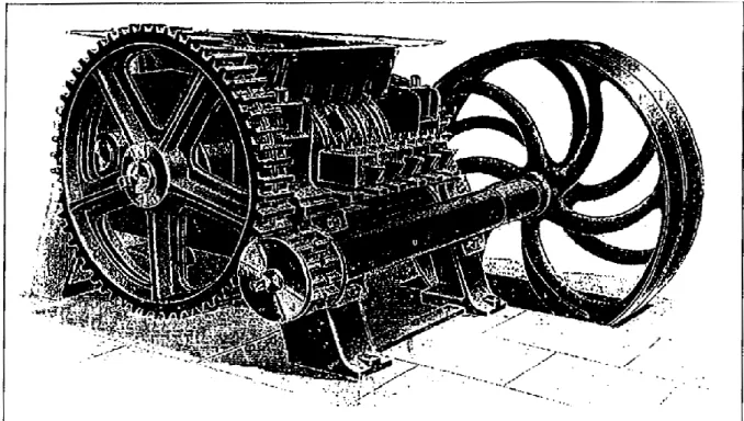 Figure 2. Concasseur brise-mottes mélangeur Renou, d’après Emile Lejeune, Nouveau manuel  du briquetier et du tuilier, Paris, 1906, p.101