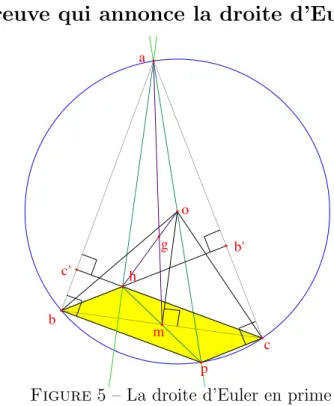Figure 5 – La droite d’Euler en prime