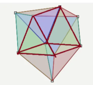 Figure 7  Prisme à bases triangulaires Figure 8  Prisme triangulaire triaug- menté