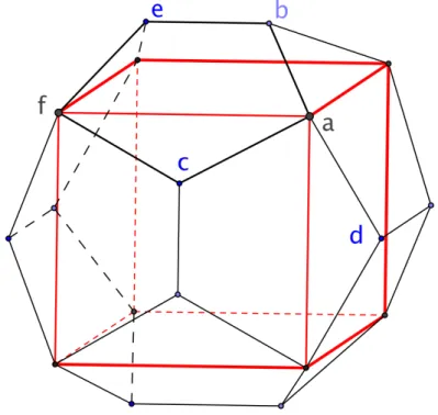 Figure 7 – Le dod´ eca` edre comme toiture du cube
