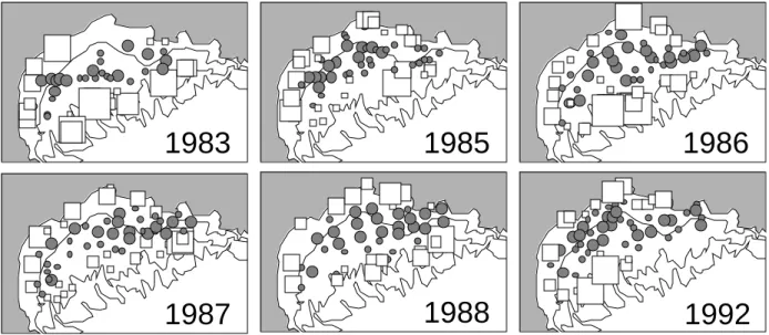 Figure 8: Cartographie de la seconde coordonnée du compromis de STATIS.