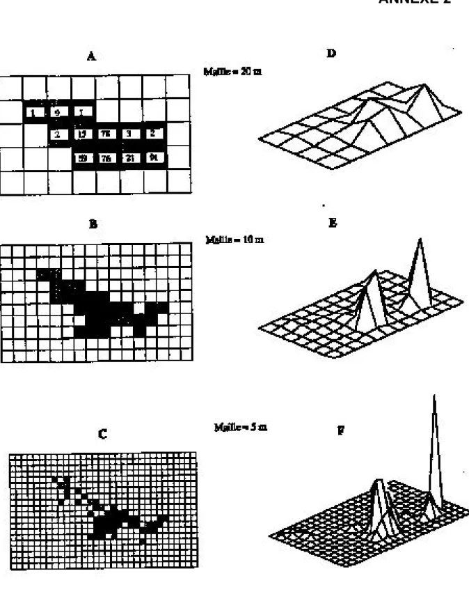 figure 3 : Illustration d’aires d’activités journalières d’un poisson (d’après Baras, 1992).