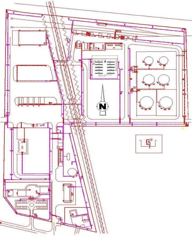 Figure I.3 : Plan de masse du centre de stockage d’oued-Aissi