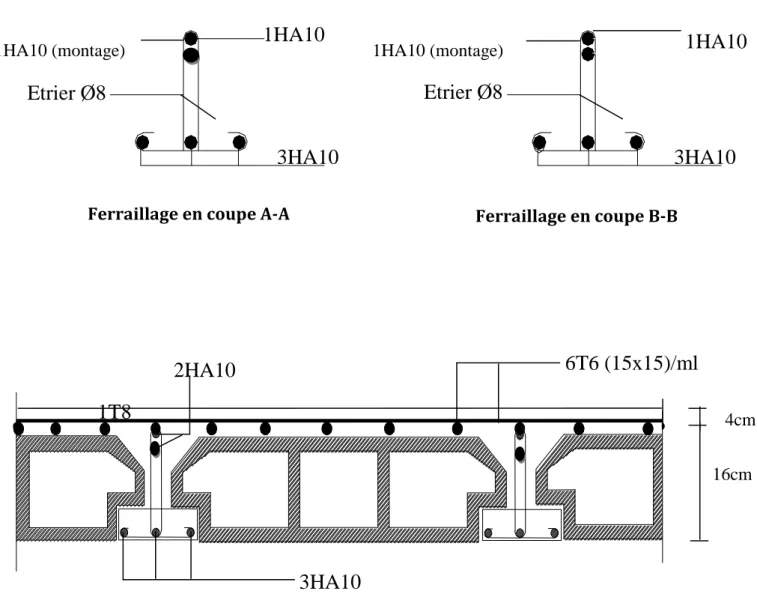 Figure III.2.7 : Plan de ferraillage du plancher 