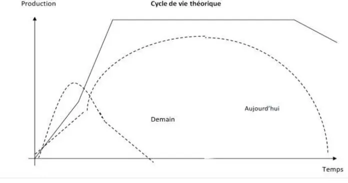 Figure N° 07 : évolution du cycle de vie des produits 