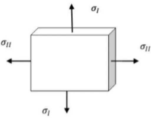 Figure I.10  Modèle sous contraintes planes 