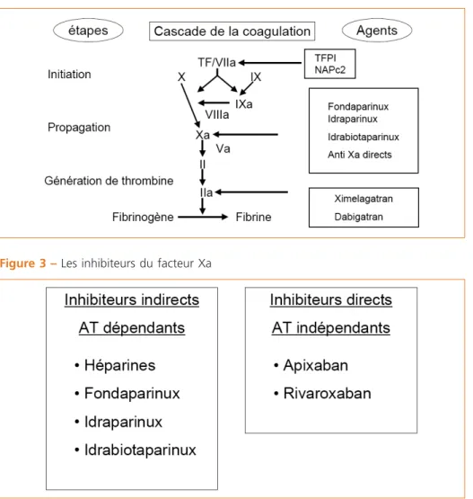 Figure 2 –  Nouveaux anticoagulants