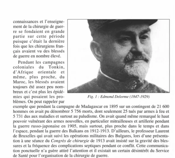 Fig. 1 : Edmond Delorme (1847-1929) 