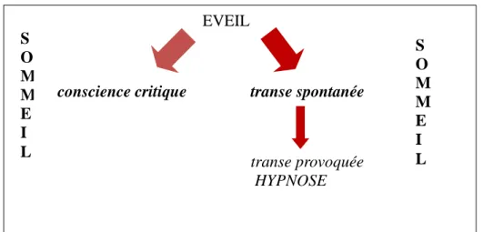 Figure 13 : Conscience critique et conscience modifiée 