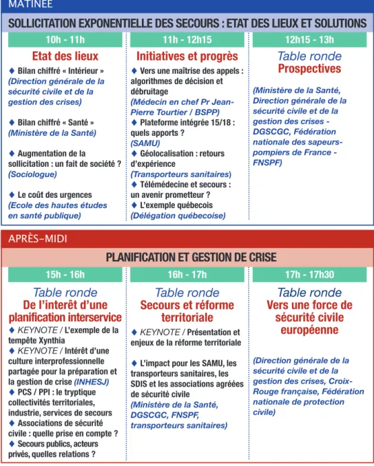 Table ronde Secours et réforme