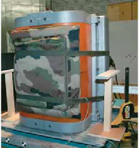 Figure 2 : Biothorso avec plaque  balistique.