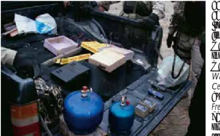 Figure 1. Agents vulnérants des confl its  modernes.