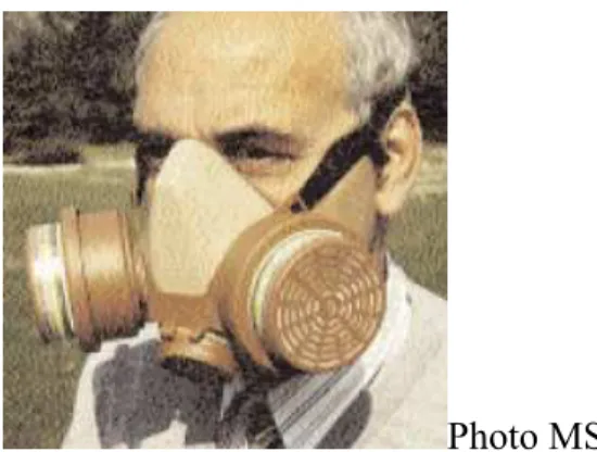 Figure 4 : Exemple d’appareil de protection respiratoire réutilisable à filtres amovibles  (photo MSA) 