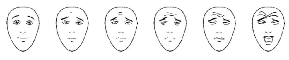 Table 6.4 – Échelle de douleur des visages