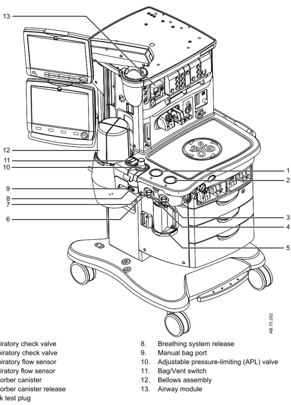 Figure 2-3 • Advanced breathing system
