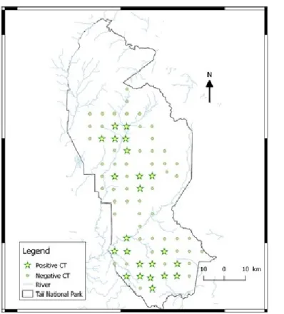 Figure 4: daily activity period of all elephants at PNT 