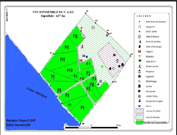 Figure 1 : Carte du centre d’application au développement intégré (C.A.D.I.)  