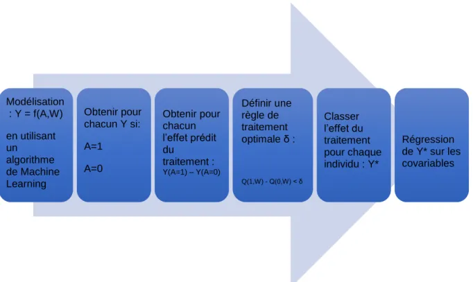 FIGURE  1.  Exemple  de  « roadmap »  d’analyse  prescriptive  basée  sur  le  paradigme  de  l’inférence causale