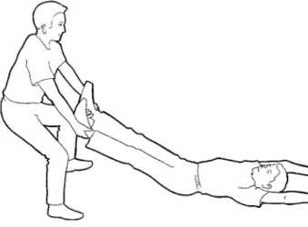 Figure 1.1 : Dégagement d’urgence, traction par les chevilles