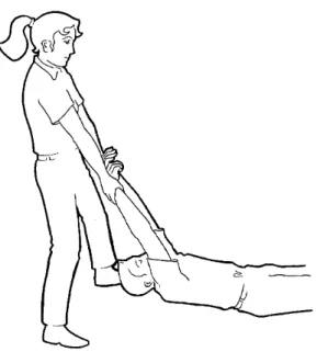 Figure 1.2 : Dégagement d’urgence, traction par les poignets