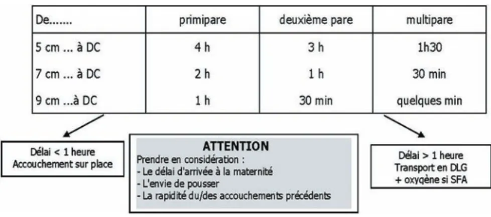 Figure 2.  Score clinique de Malinas.