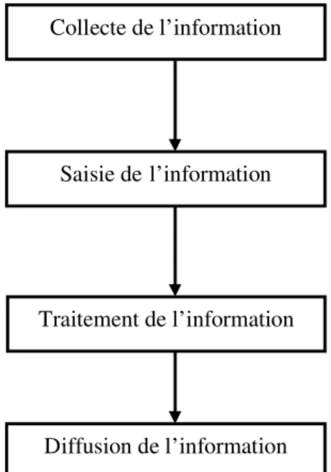 Figure 1 : les étapes du système d’information 