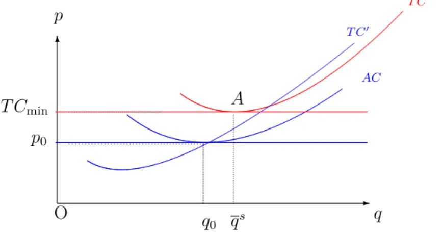 Figure 1.1 – Standard Equilibrium and γ-equilibrium : Case 1 -6 ACT C0 T Cp q O q 0 q sAp0T Cmin
