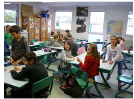 Figure 2 : Le jeu dans la classe                                                   