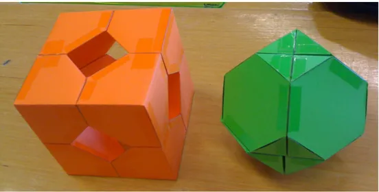 Figure 3: Origami dans l'espace 