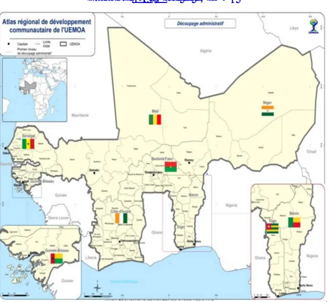 Graphique 2-1 – Carte de l’UEMOA 