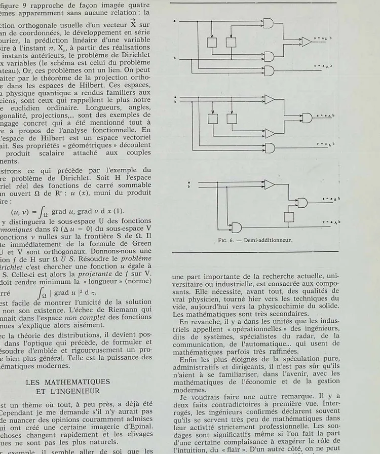 FIG.  6.  —  Demi-additionneur. 