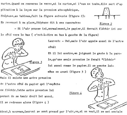 Figure 2 - Si l'air pousse ici,normalement,le papier,il devrait fléchir ici sur le c~té vers le bas c'est-à-dire en bas à gauche de la figure)
