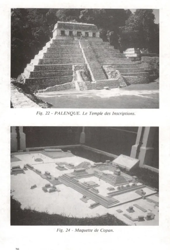 Fig.  22  -  P A L E N Q U E .  L e  Temple  des  Inscriptions.