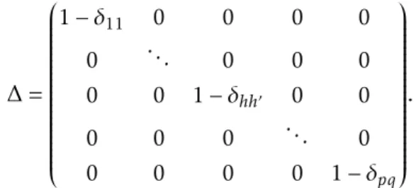 Figure 3.3 – Exemples de 3 modèles comportant les contraintes de type binaire, où l’absence d’arcs indique les probabilités de transition fixées à zéro.