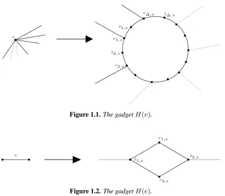 Figure 1.1. The gadget H(v).