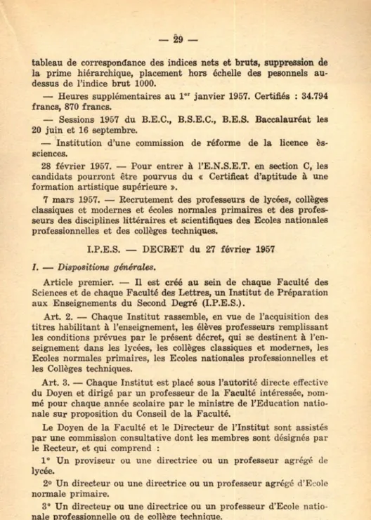 tableau  de  correspondance  des  indices  nets  et  bruts,  suppression  de  la   prime  hiérarchique,  placement  hors  échelle  des  pesonnels  au-  dessus  de  l’indice  brut  1000.