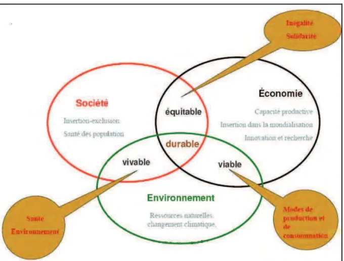 Figure 5 : Piliers du développement durable 