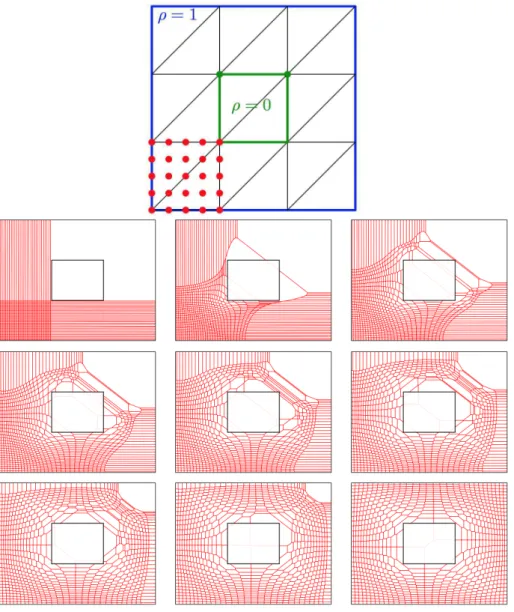 Figure 4. Evolution of the Laguerre cells during the exe- exe-cution of the damped Newton algorithm for semi-discrete optimal transport