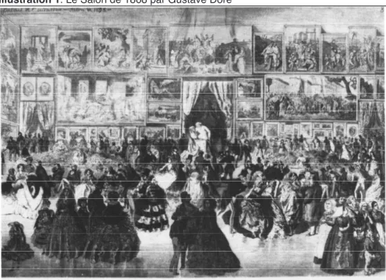 Illustration 1. Le Salon de 1868 par Gustave Doré