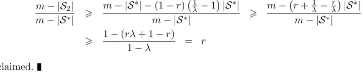 Table 7: Complexity of DSC2 for some values of q = 1/r. 5.3 Combining greedy and exhaustive approaches